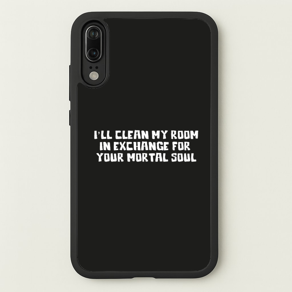 I'll Clean My Room In Exchange Wednesday - Wednesday Phone Case for Huawei P20