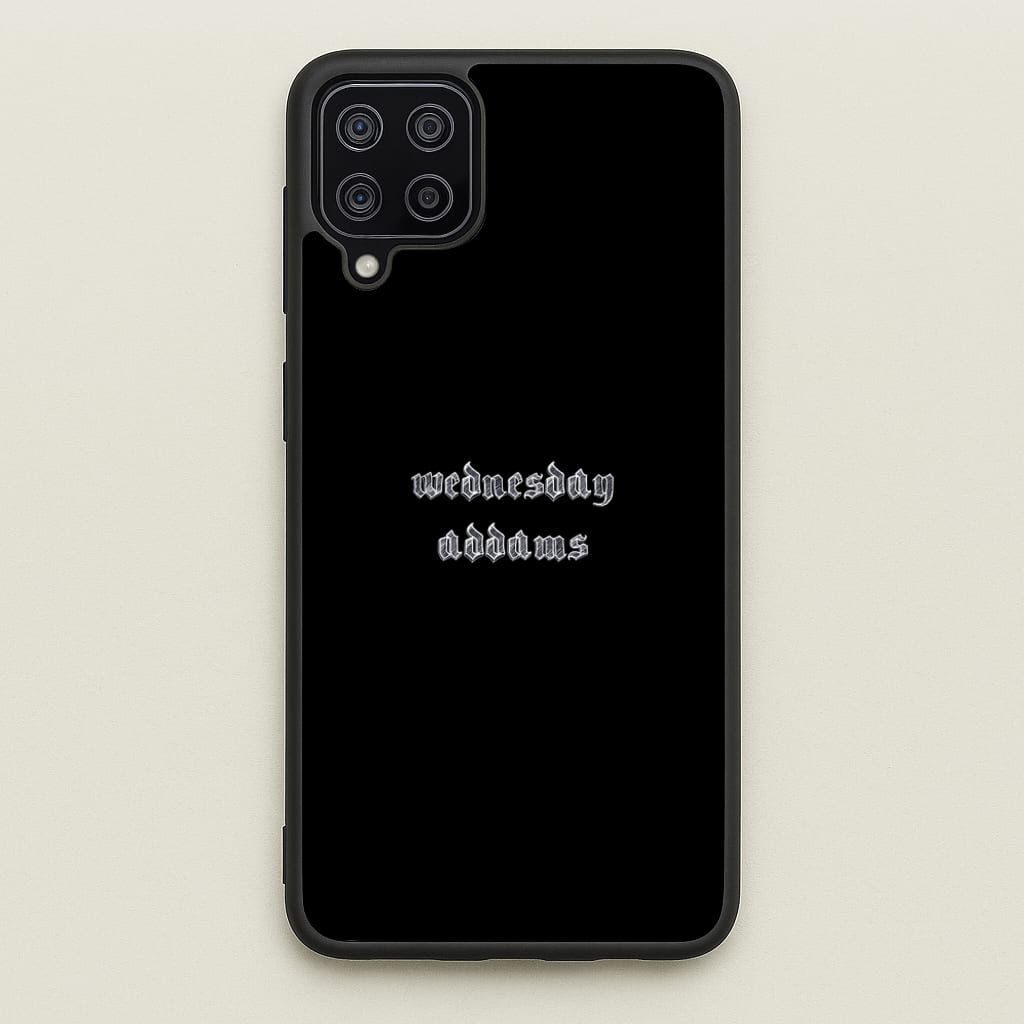 Wednesday Typogrophy - Wednesday Phone Case for Galaxy A12