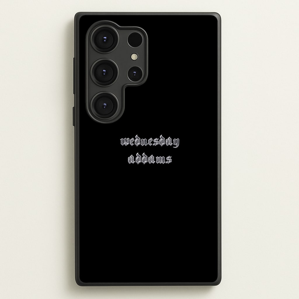 Wednesday Typogrophy - Wednesday Phone Case for Galaxy S25 Ultra