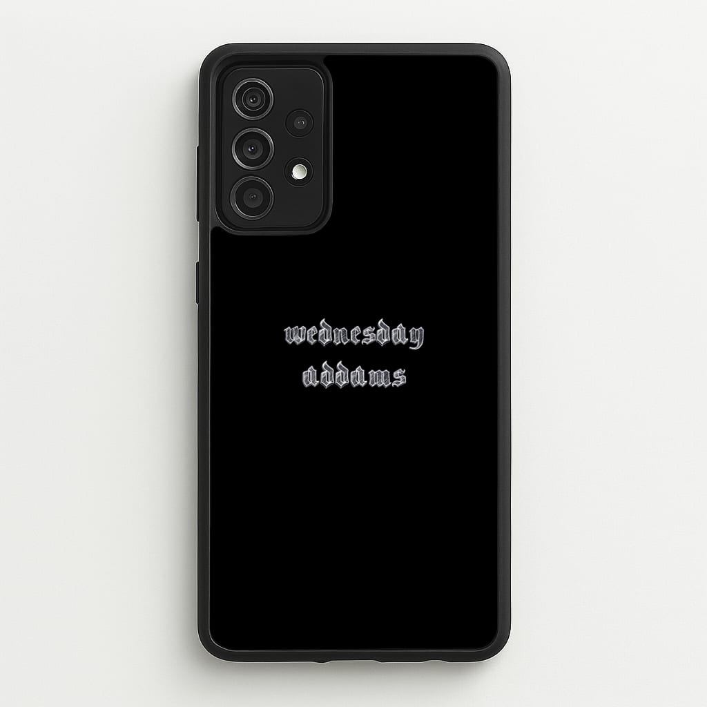 Wednesday Typogrophy - Wednesday Phone Case for Galaxy A52 / A52s