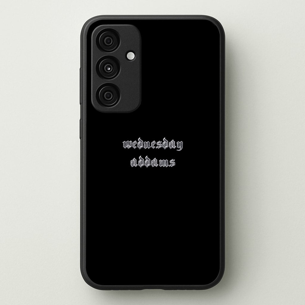 Wednesday Typogrophy - Wednesday Phone Case for Galaxy A35