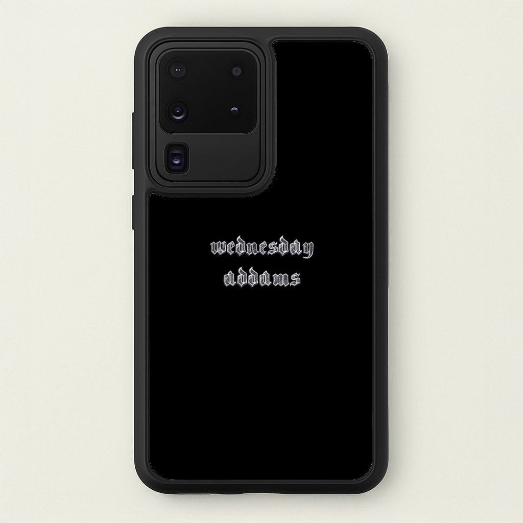 Wednesday Typogrophy - Wednesday Phone Case for Galaxy S20 Ultra