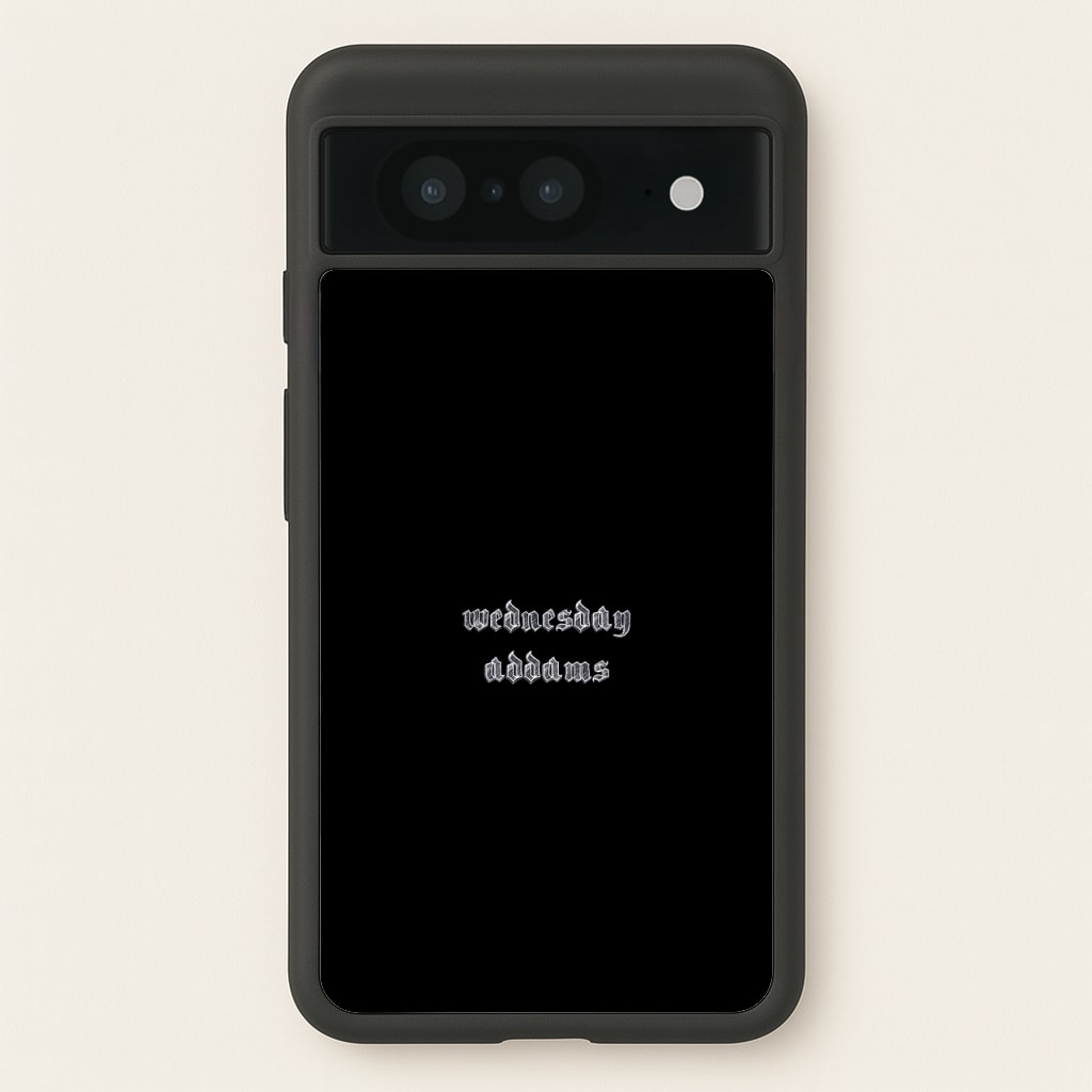 Wednesday Typogrophy - Wednesday Phone Case for Google Pixel 8