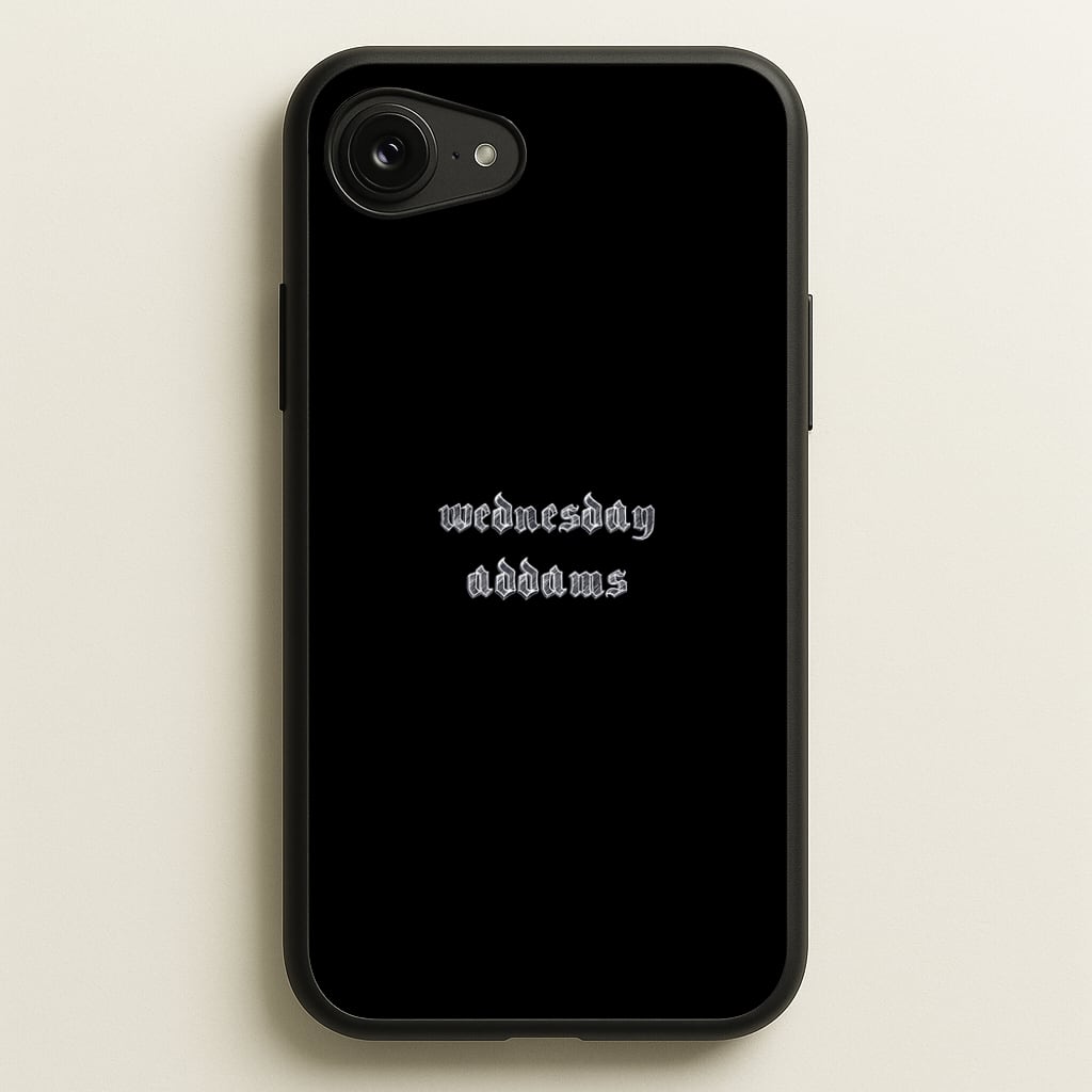 Wednesday Typogrophy - Wednesday Phone Case for iPhone 16e