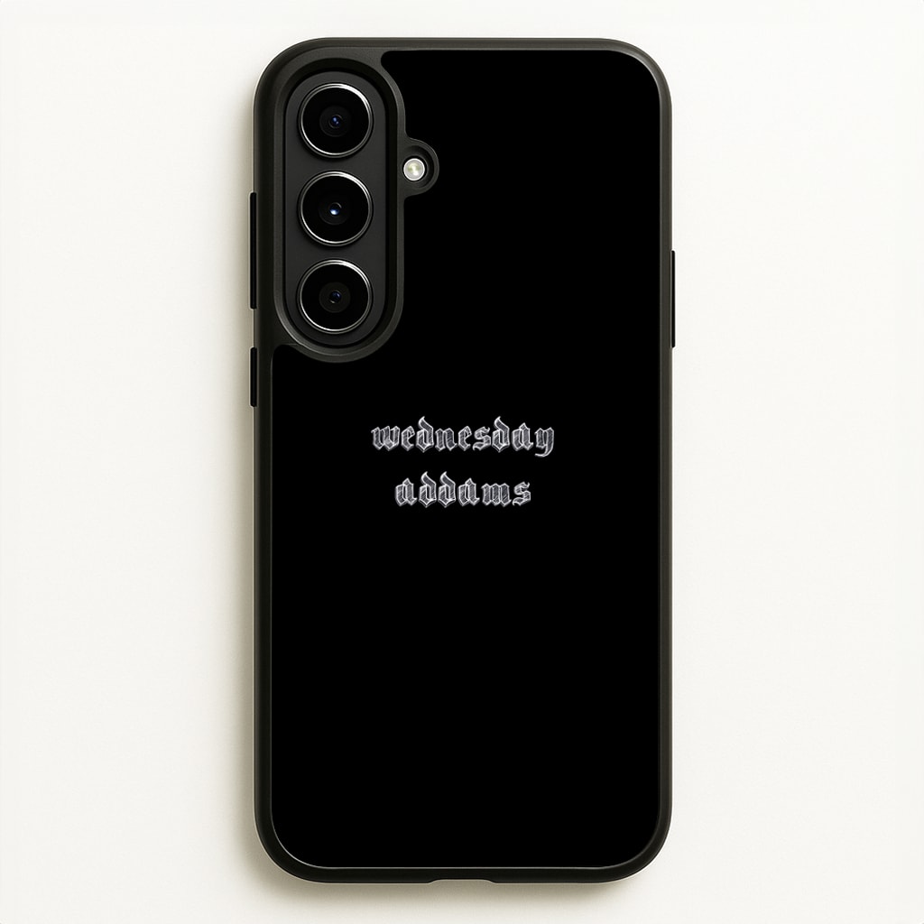 Wednesday Typogrophy - Wednesday Phone Case for Galaxy A56