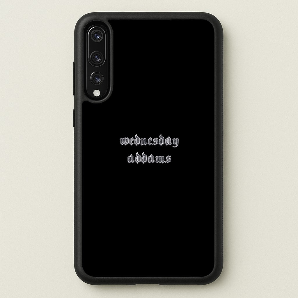 Wednesday Typogrophy - Wednesday Phone Case for Huawei P20 Pro