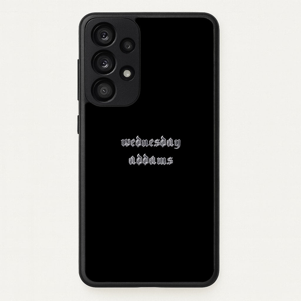 Wednesday Typogrophy - Wednesday Phone Case for Galaxy A53