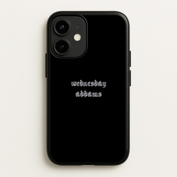 Wednesday Typogrophy - Wednesday Phone Case for iPhone 12 / 12 Pro