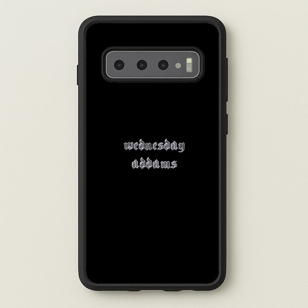 Wednesday Typogrophy - Wednesday Phone Case for Galaxy S10 Plus