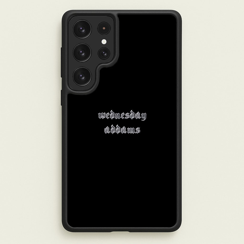 Wednesday Typogrophy - Wednesday Phone Case for Galaxy S22 Ultra