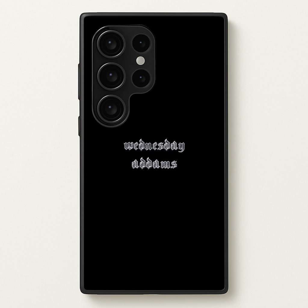 Wednesday Typogrophy - Wednesday Phone Case for Galaxy S24 Ultra