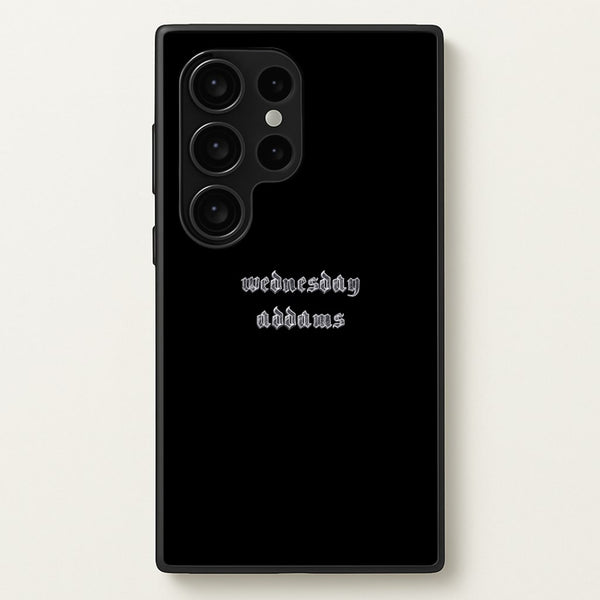 Wednesday Typogrophy - Wednesday Phone Case for Galaxy S24 Ultra