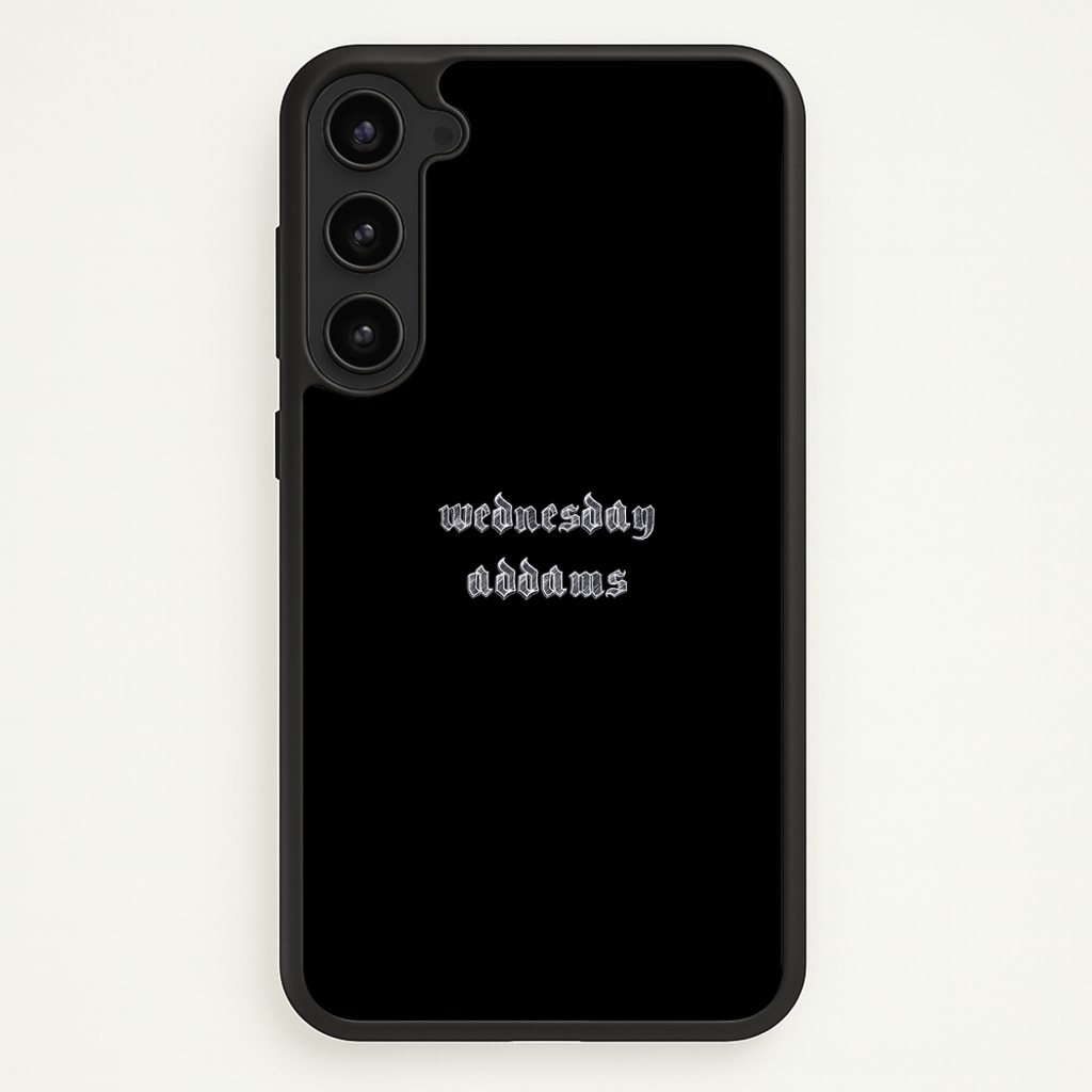 Wednesday Typogrophy - Wednesday Phone Case for Galaxy S23