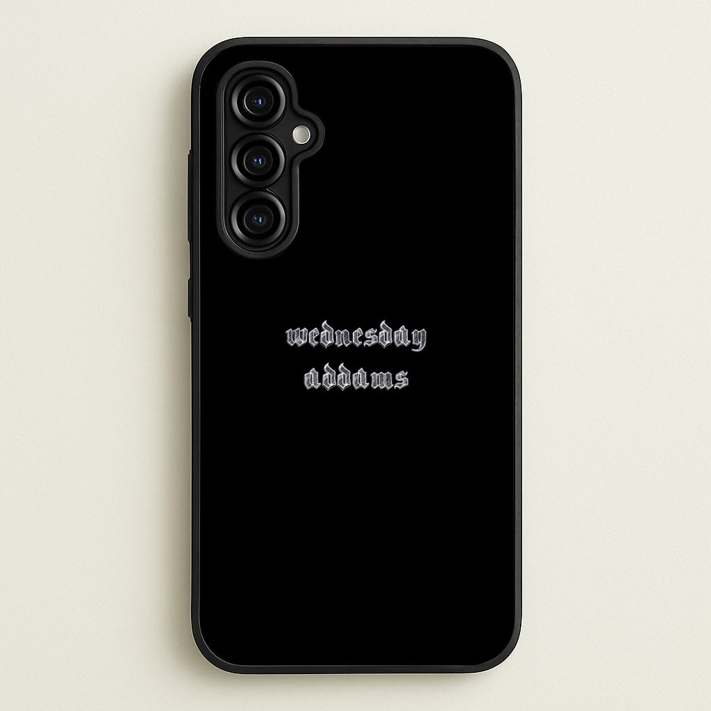 Wednesday Typogrophy - Wednesday Phone Case for Galaxy A54