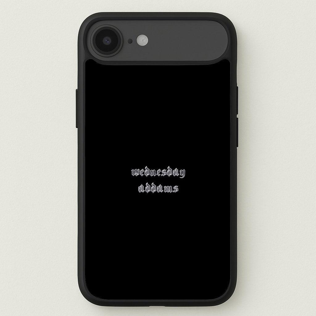 Wednesday Typogrophy Phone Case for iPhone 17 Air