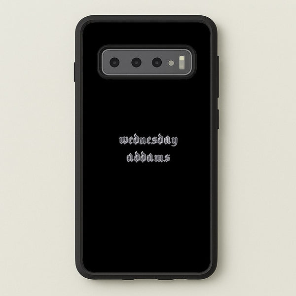 Wednesday Typogrophy - Wednesday Phone Case for Galaxy S10