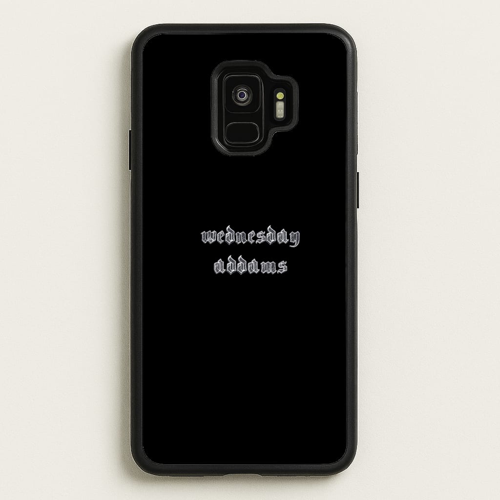 Wednesday Typogrophy - Wednesday Phone Case for Galaxy S9
