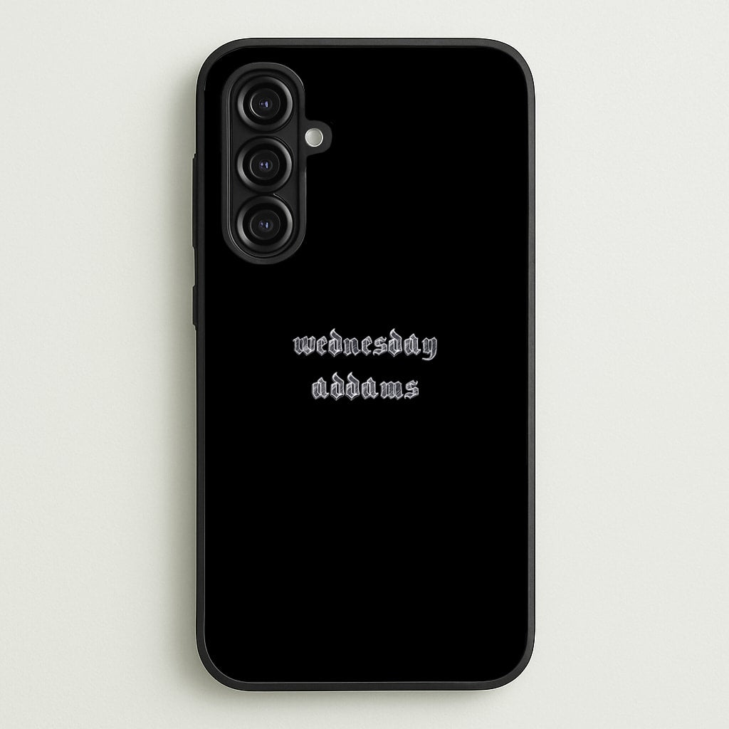 Wednesday Typogrophy - Wednesday Phone Case for Galaxy A16