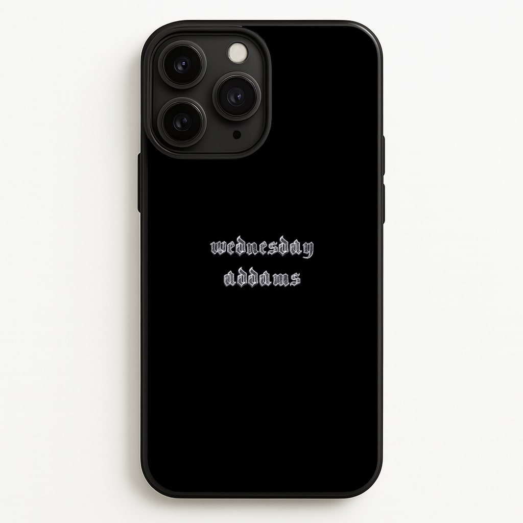 Wednesday Typogrophy - Wednesday Phone Case for iPhone 11 Pro