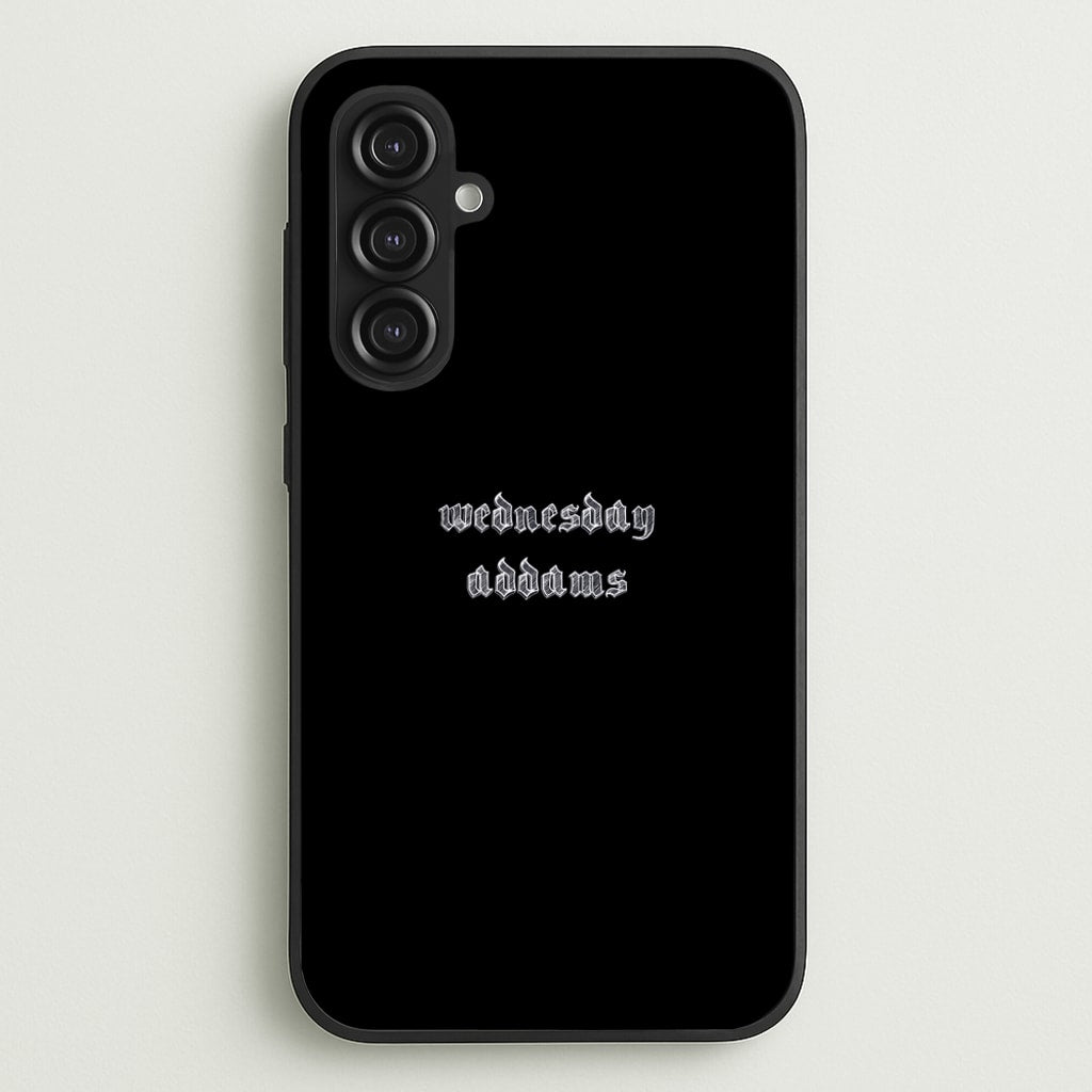 Wednesday Typogrophy - Wednesday Phone Case for Galaxy S23FE