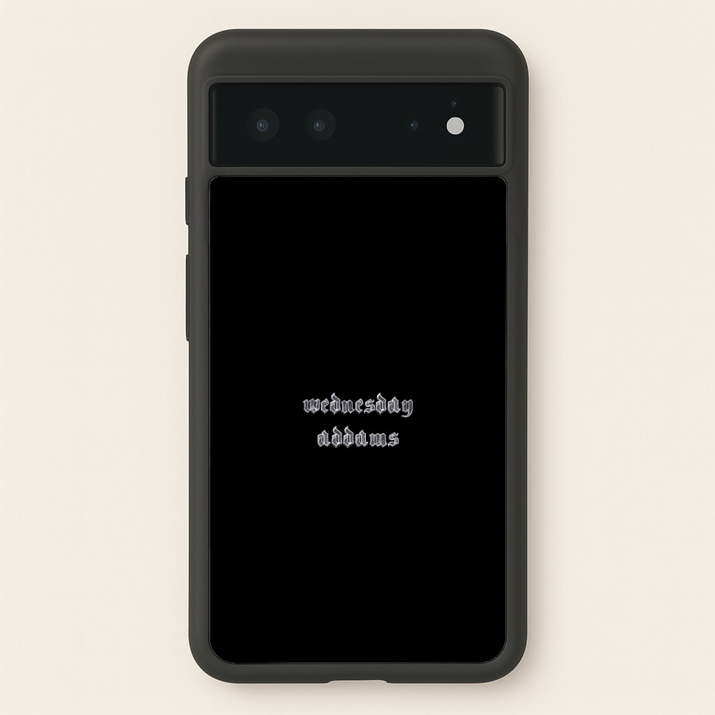 Wednesday Typogrophy - Wednesday Phone Case for Google Pixel 6