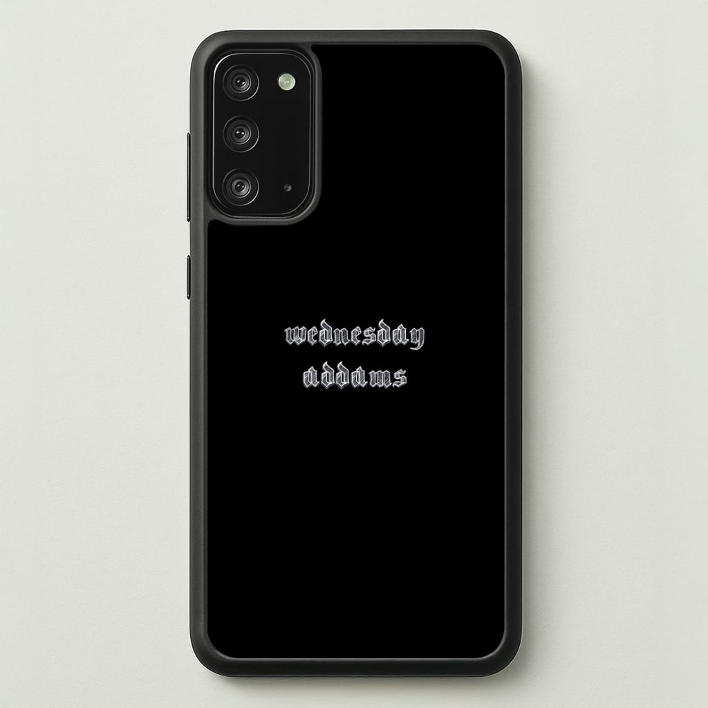 Wednesday Typogrophy - Wednesday Phone Case for Galaxy Note 20