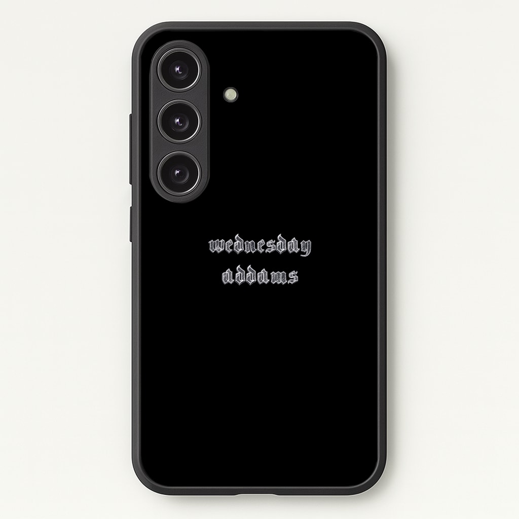 Wednesday Typogrophy - Wednesday Phone Case for Galaxy S24