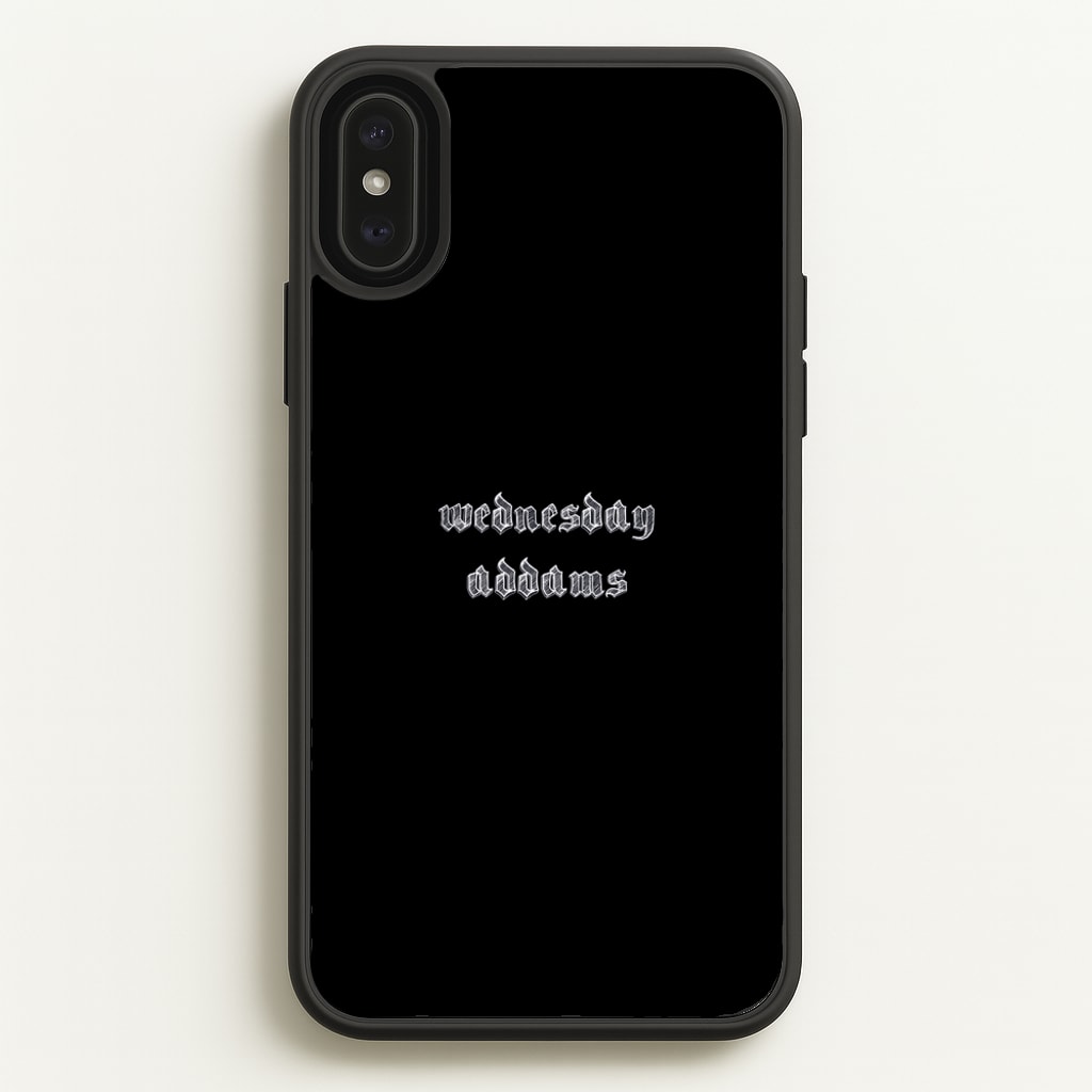Wednesday Typogrophy - Wednesday Phone Case for iPhone XS Max