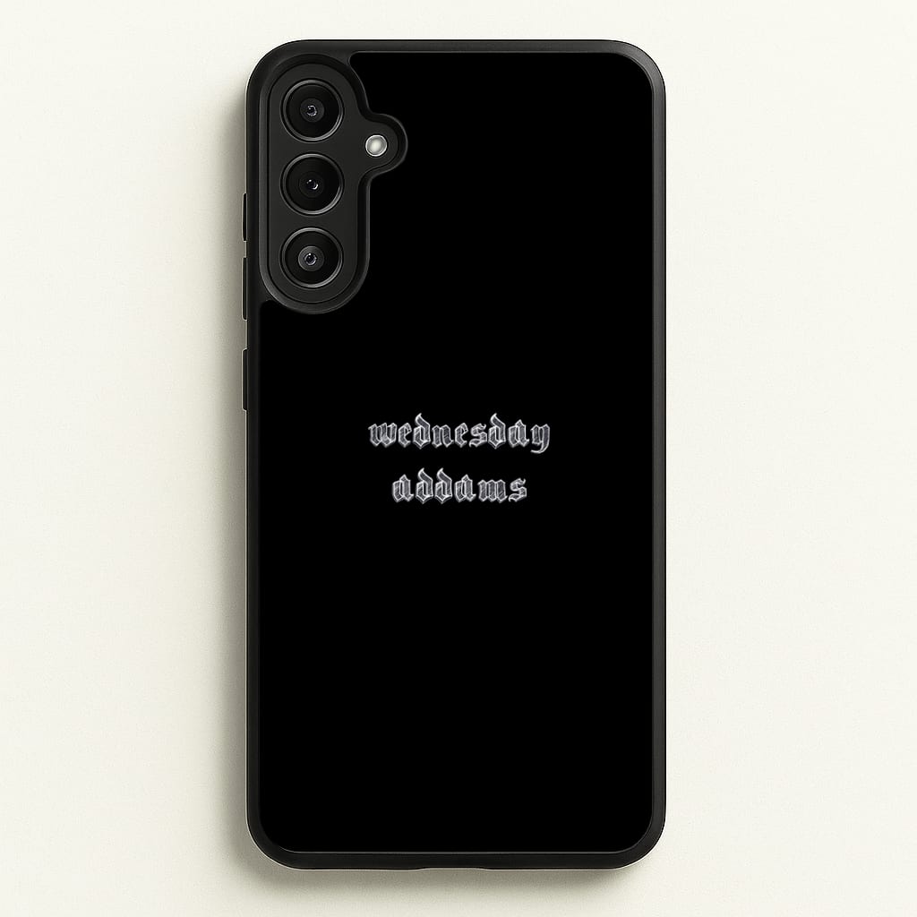 Wednesday Typogrophy - Wednesday Phone Case for Galaxy A36