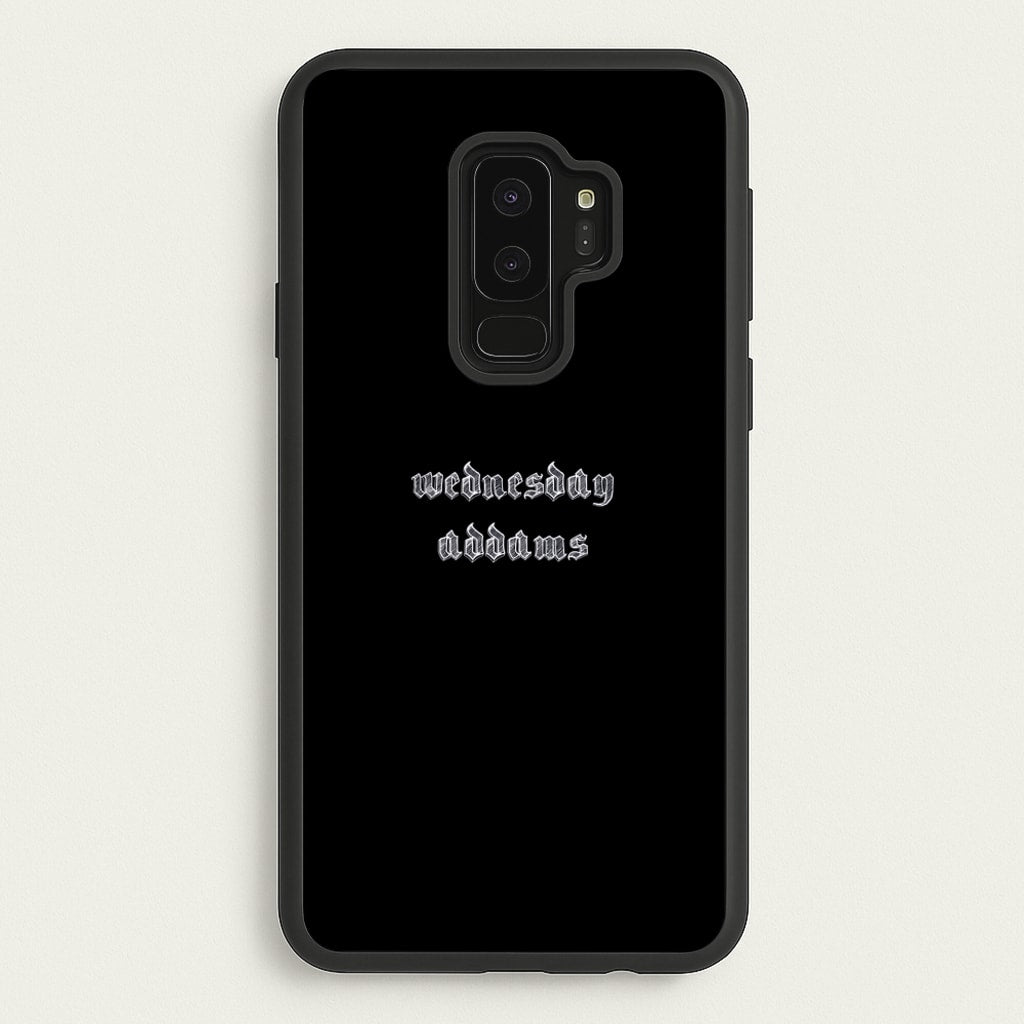Wednesday Typogrophy - Wednesday Phone Case for Galaxy S9 Plus