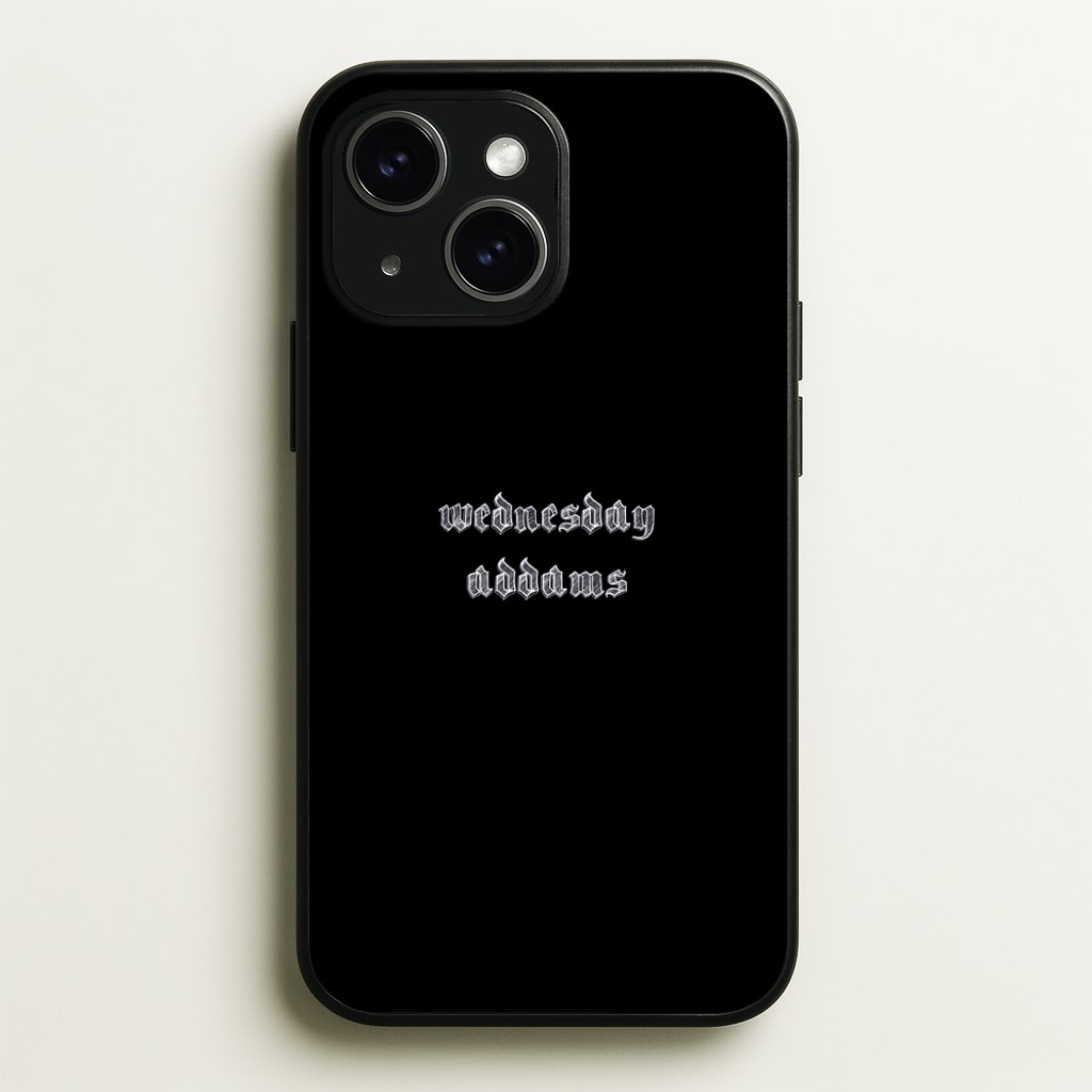Wednesday Typogrophy - Wednesday Phone Case for iPhone 15 Plus