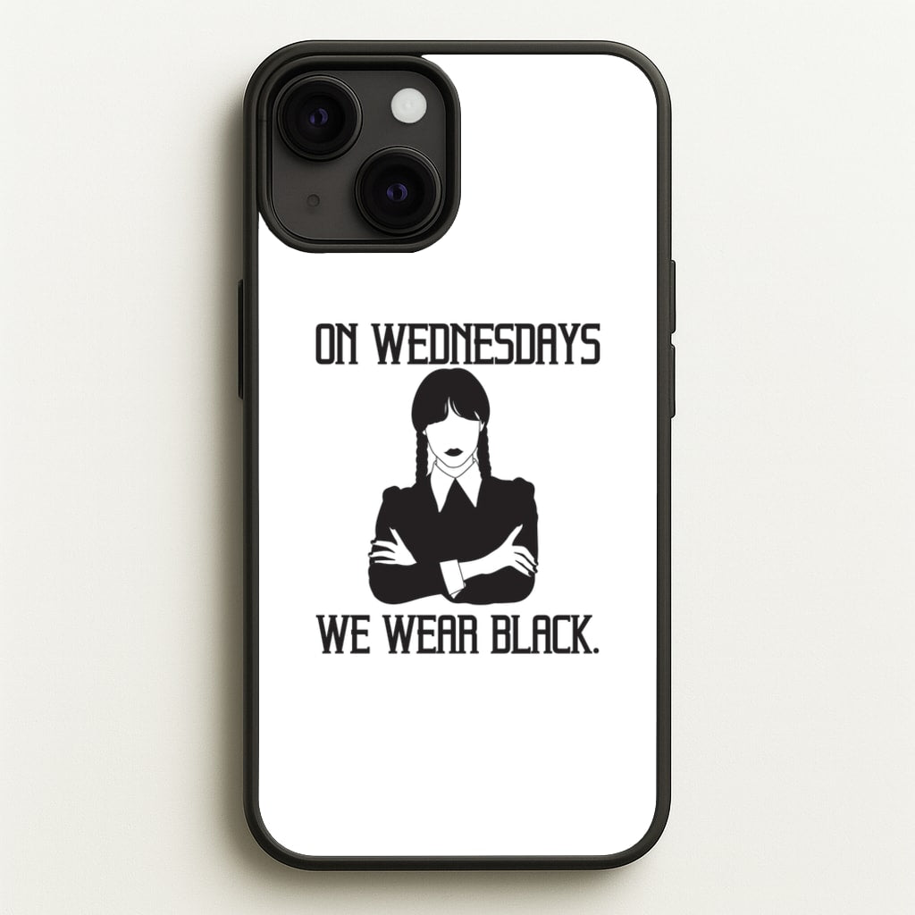 On Wednesdays We Wear Black - Wednesday Phone Case for iPhone 13 Mini