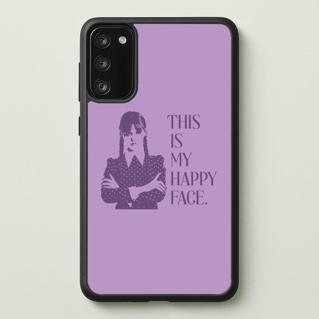 This Is My Happy Face - Wednesday Phone Case for Galaxy A41
