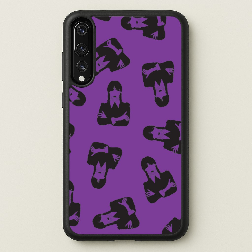 Addams Pattern - Wednesday Phone Case for Huawei P20 Pro