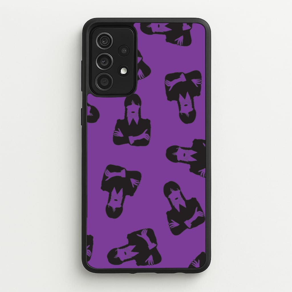 Addams Pattern - Wednesday Phone Case for Galaxy A52 / A52s
