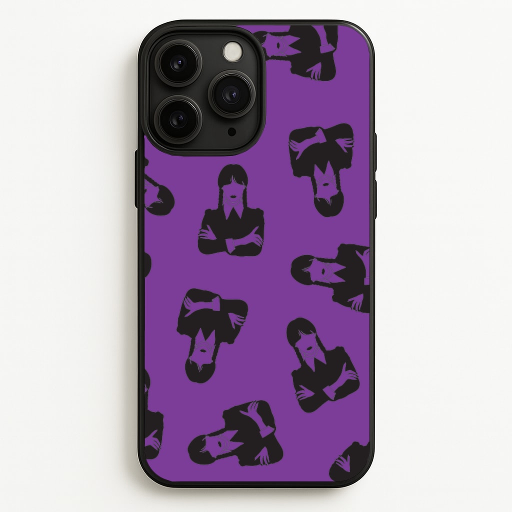 Addams Pattern - Wednesday Phone Case for iPhone 11 Pro