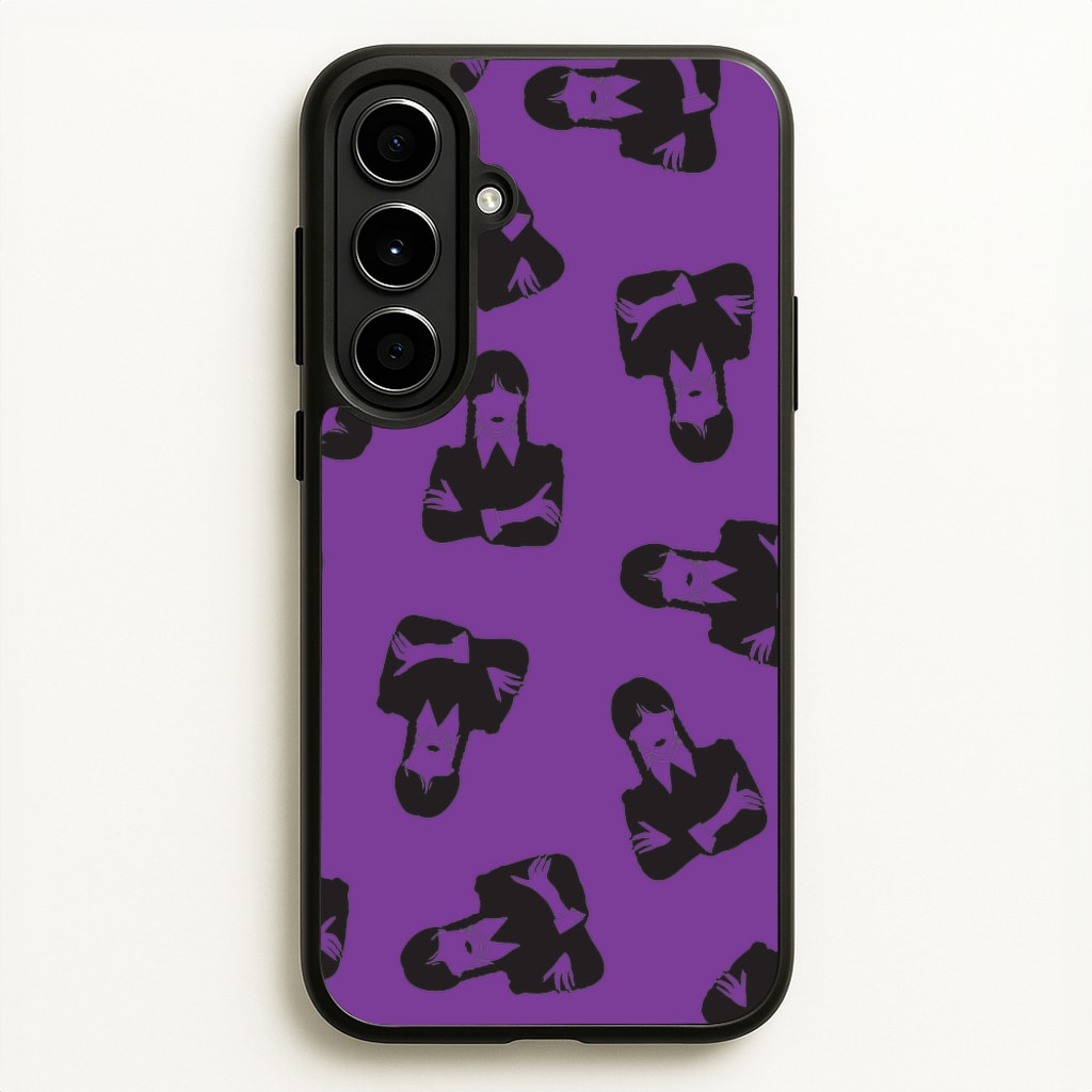 Addams Pattern - Wednesday Phone Case for Galaxy A56