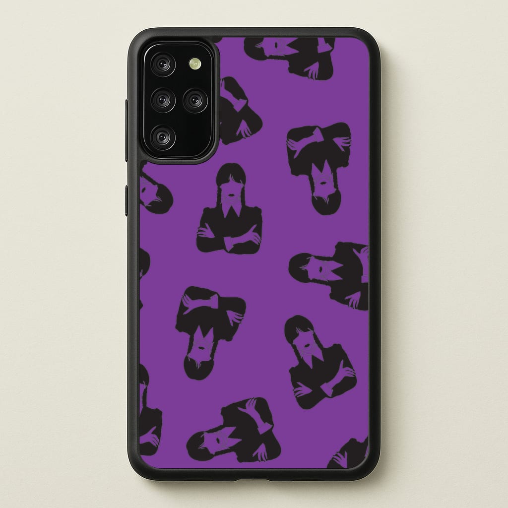 Addams Pattern - Wednesday Phone Case for Galaxy S20 Plus