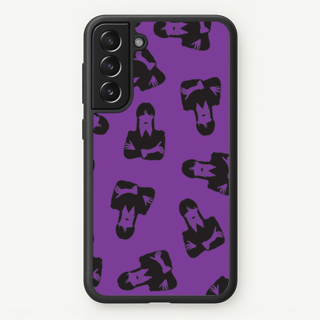 Addams Pattern - Wednesday Phone Case for Galaxy S22 Plus