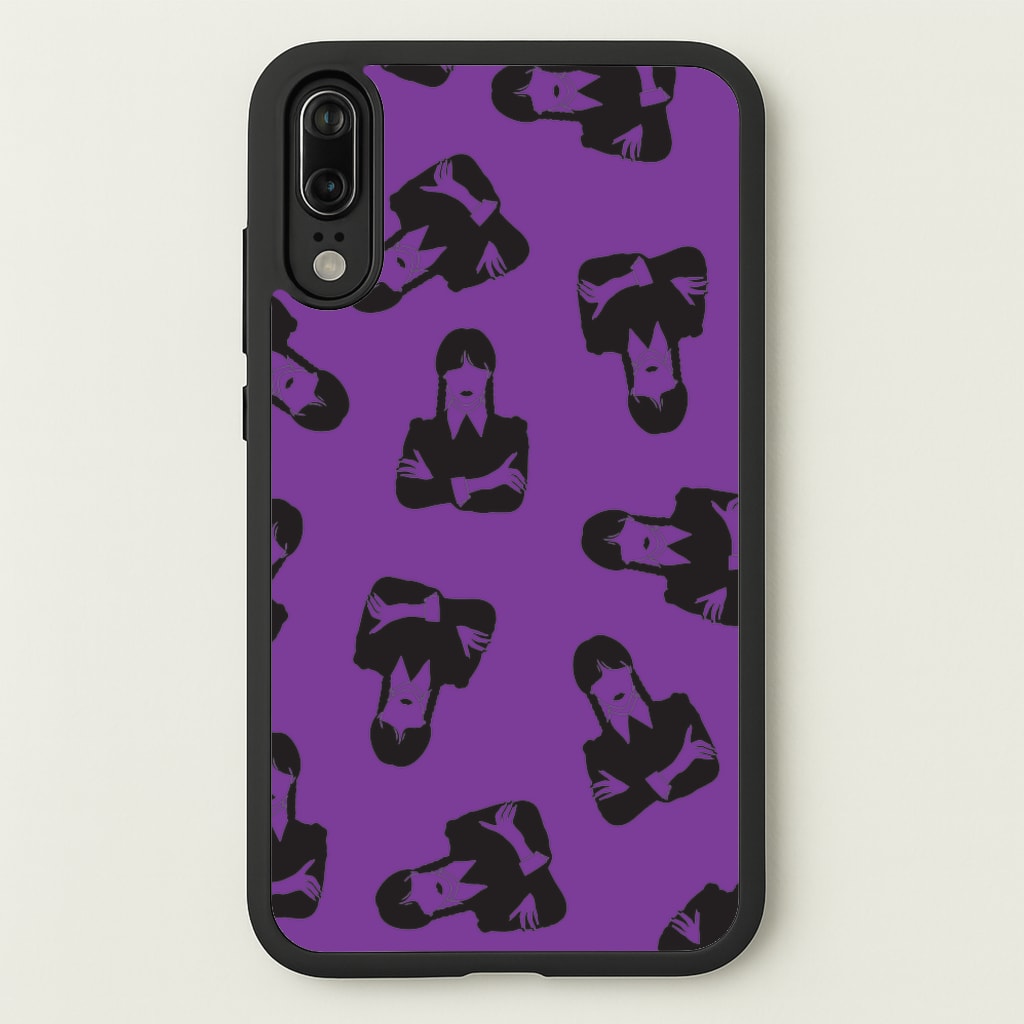Addams Pattern - Wednesday Phone Case for Huawei P20