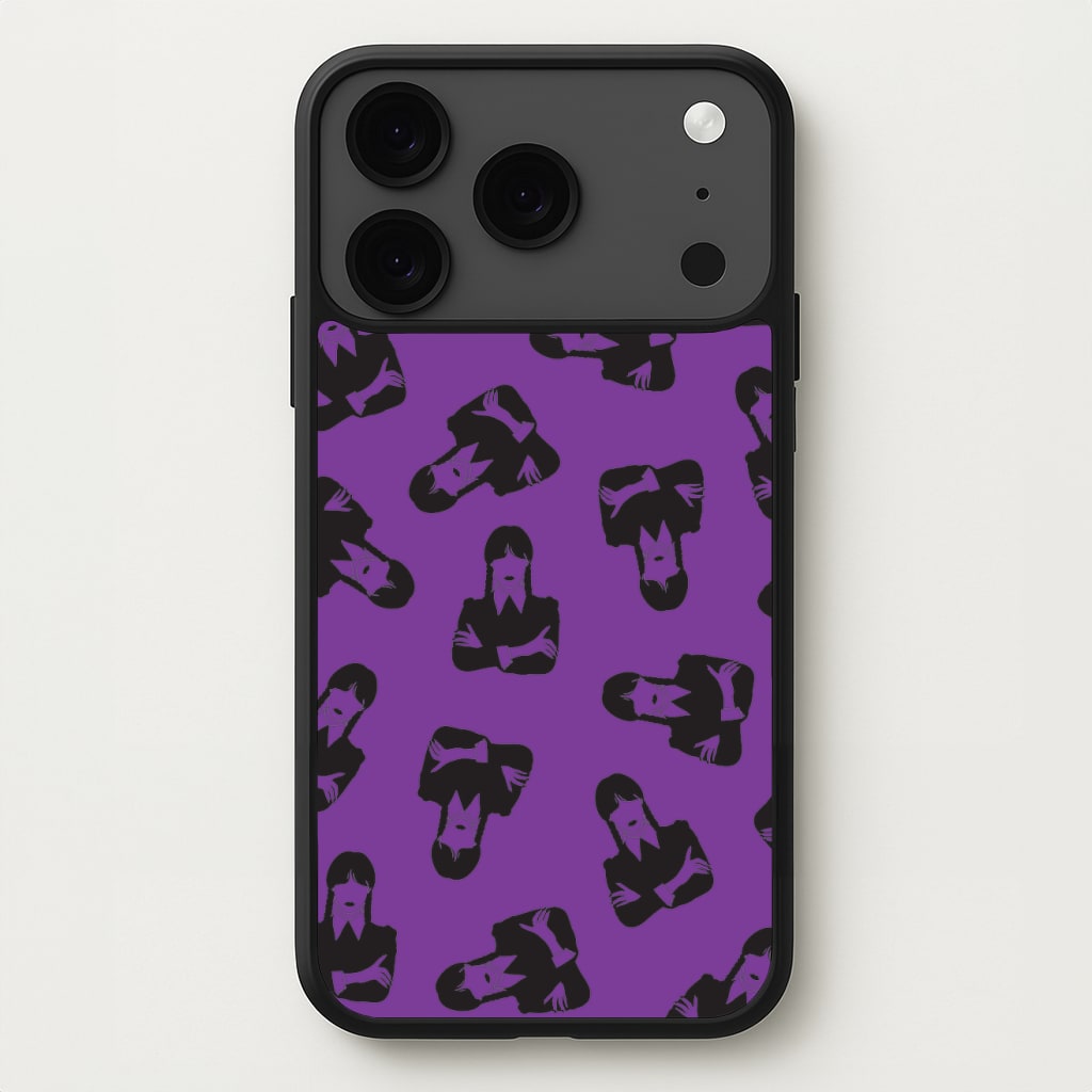Addams Pattern Phone Case for iPhone 17 Pro Max