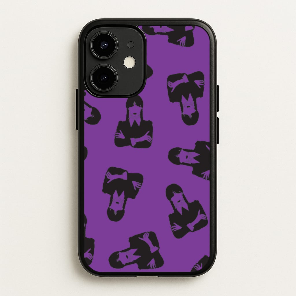 Addams Pattern - Wednesday Phone Case for iPhone 12 / 12 Pro