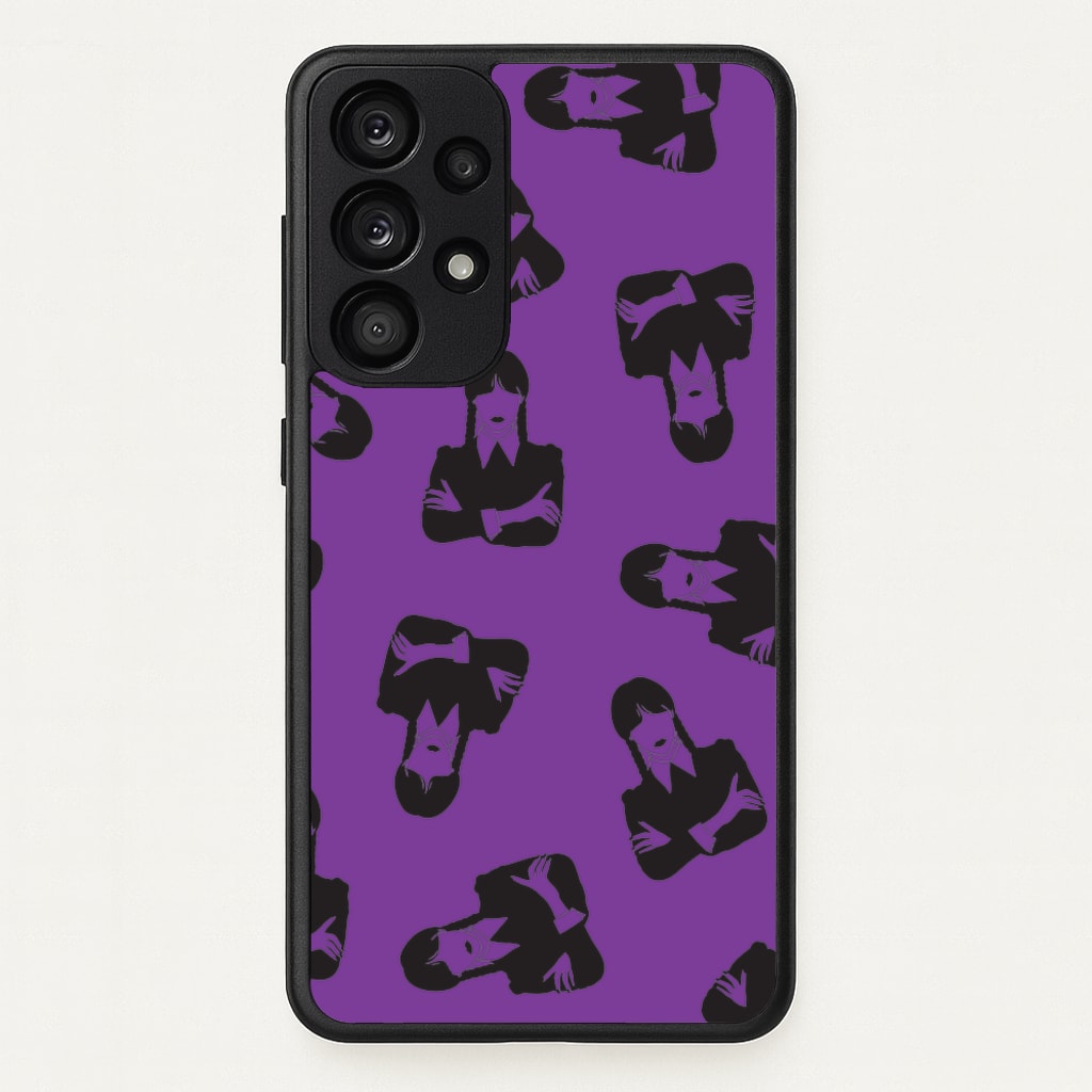 Addams Pattern - Wednesday Phone Case for Galaxy A53
