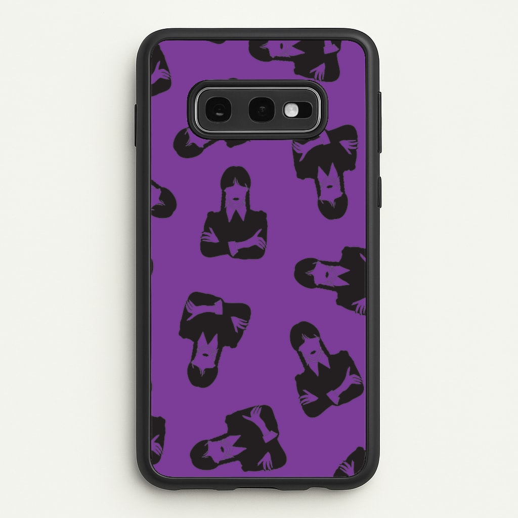 Addams Pattern - Wednesday Phone Case for Galaxy S10e