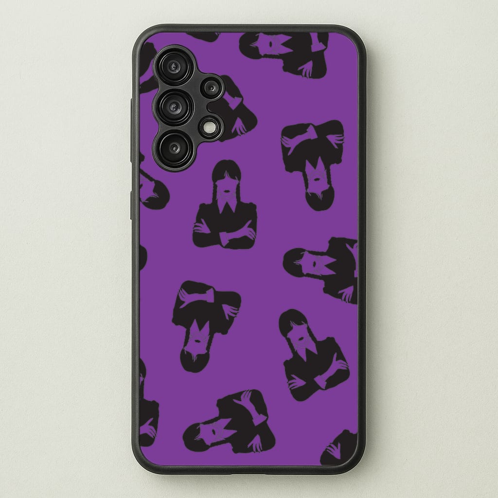 Addams Pattern - Wednesday Phone Case for Galaxy A13