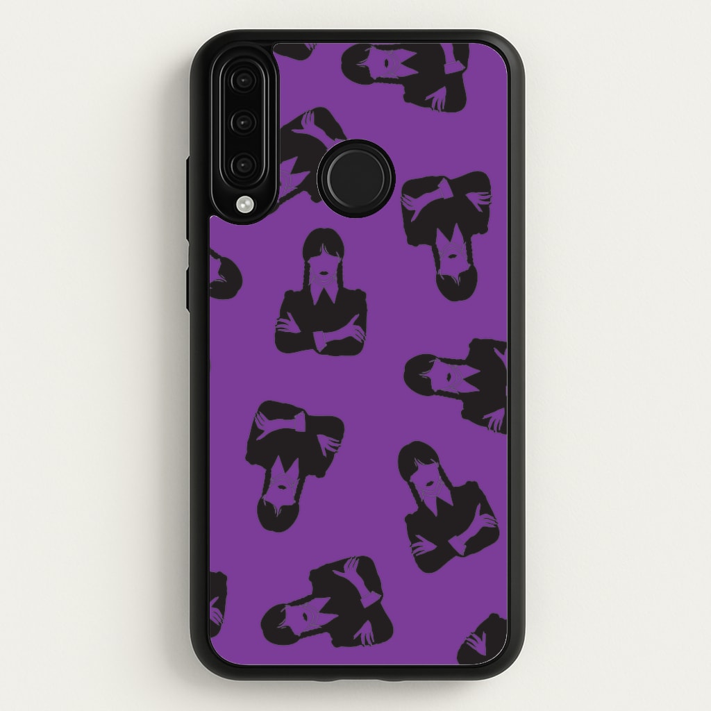 Addams Pattern - Wednesday Phone Case for Huawei P30 Lite