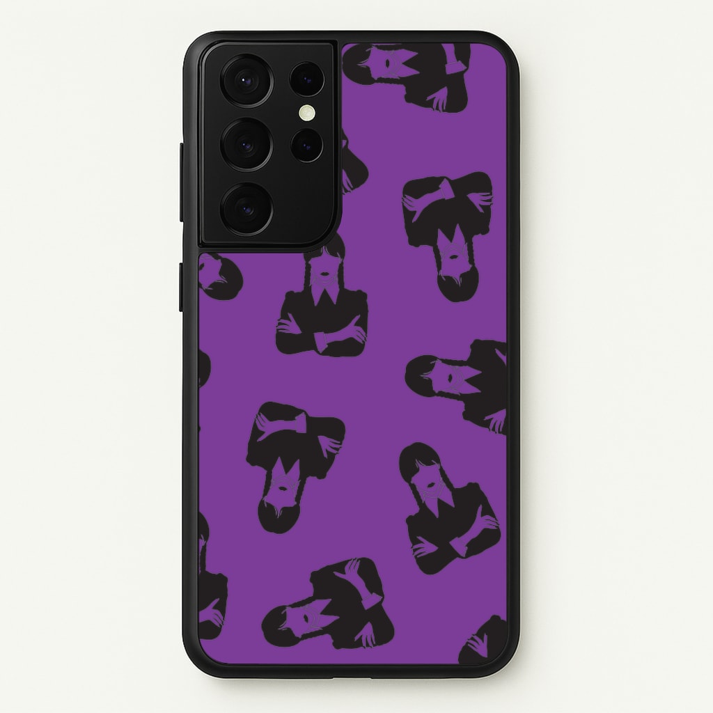 Addams Pattern - Wednesday Phone Case for Galaxy S21 Ultra