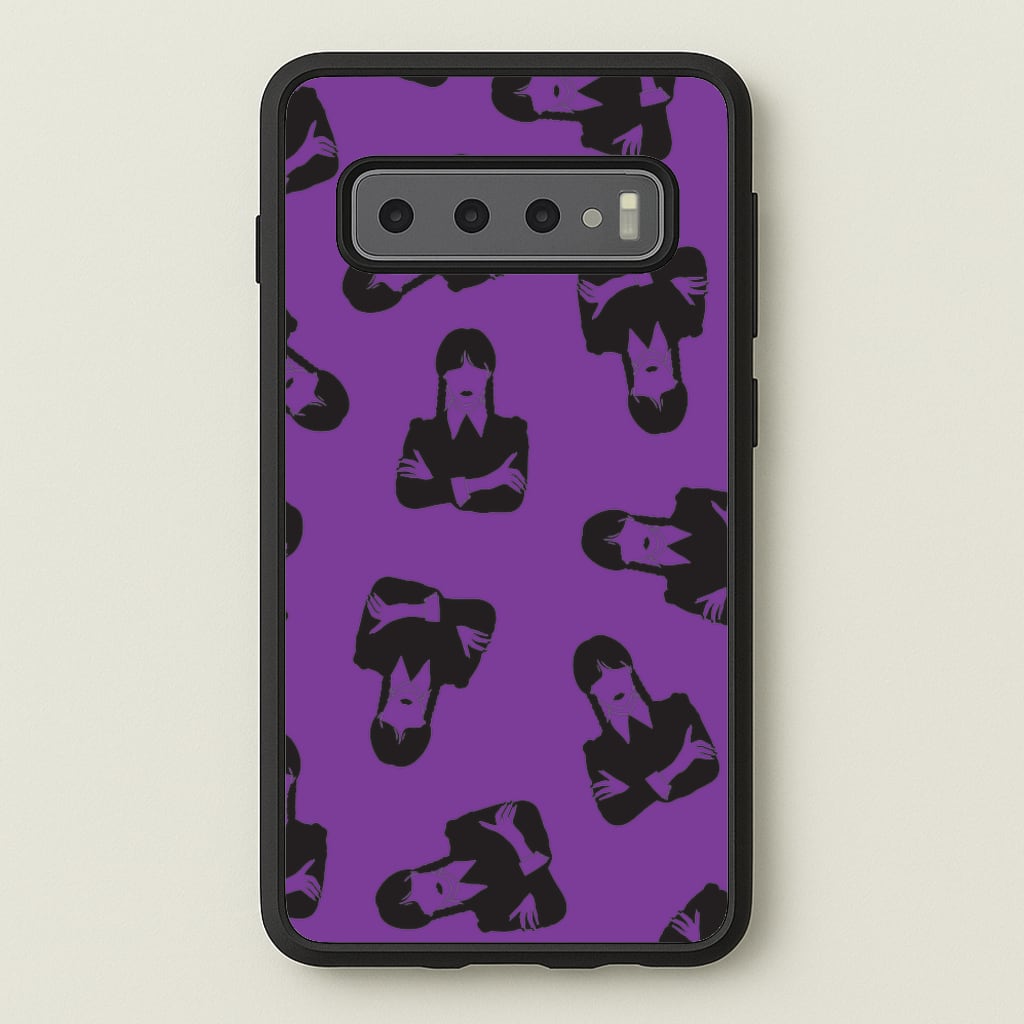 Addams Pattern - Wednesday Phone Case for Galaxy S10 Plus