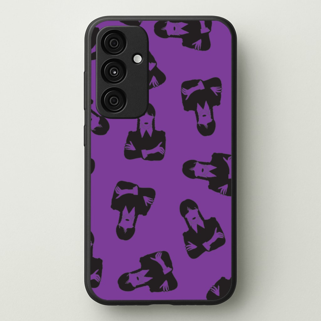 Addams Pattern - Wednesday Phone Case for Galaxy A35