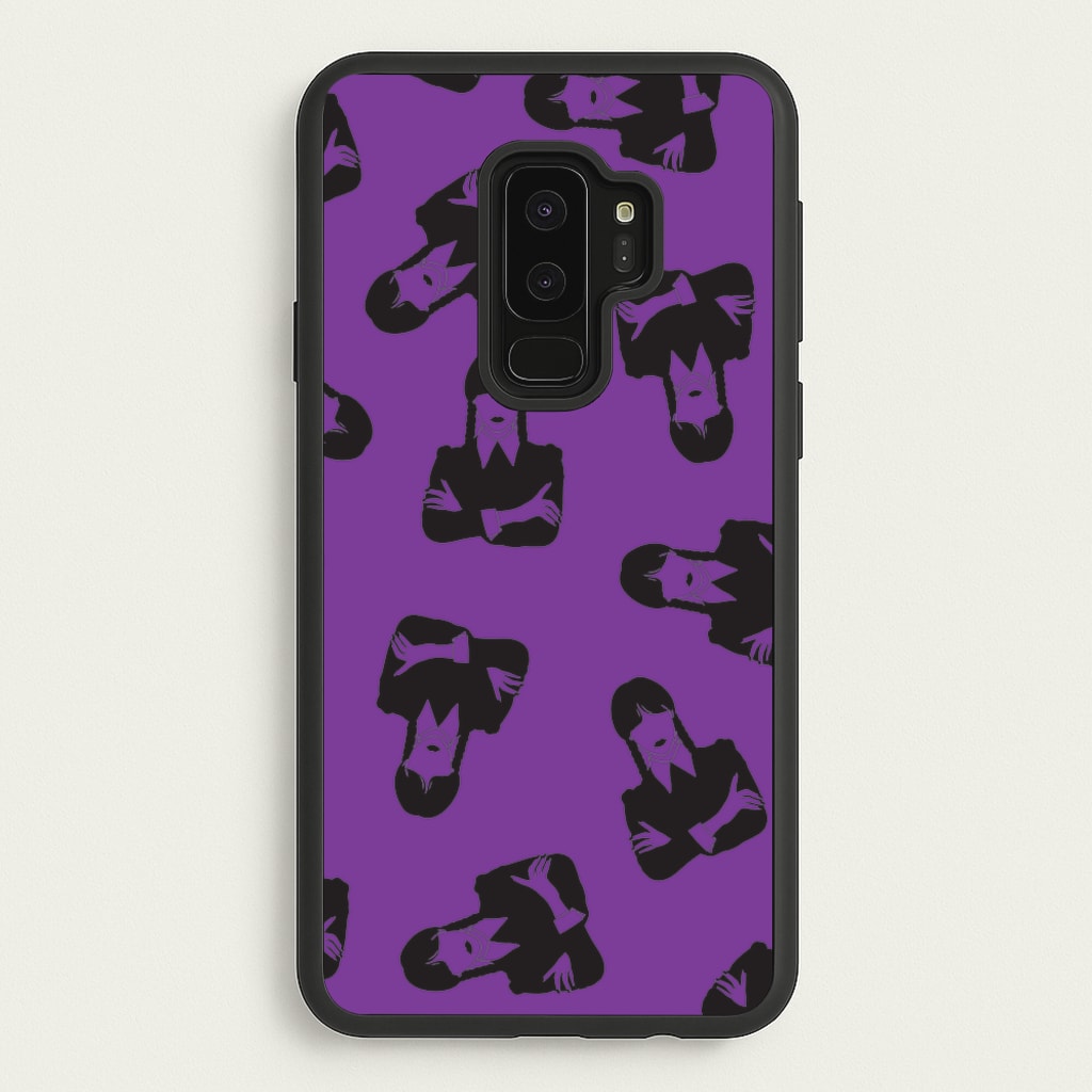 Addams Pattern - Wednesday Phone Case for Galaxy S9 Plus